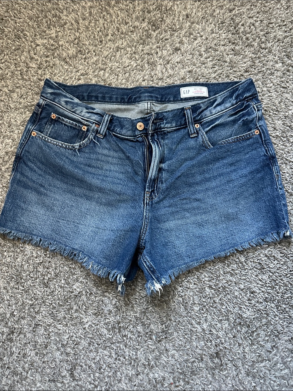 GAP Raw Hem Denim Shorts